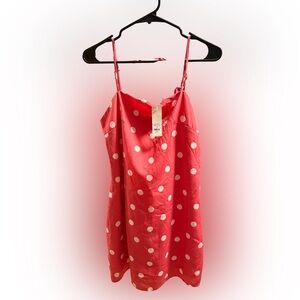Pink Polka Dot Mini Dress